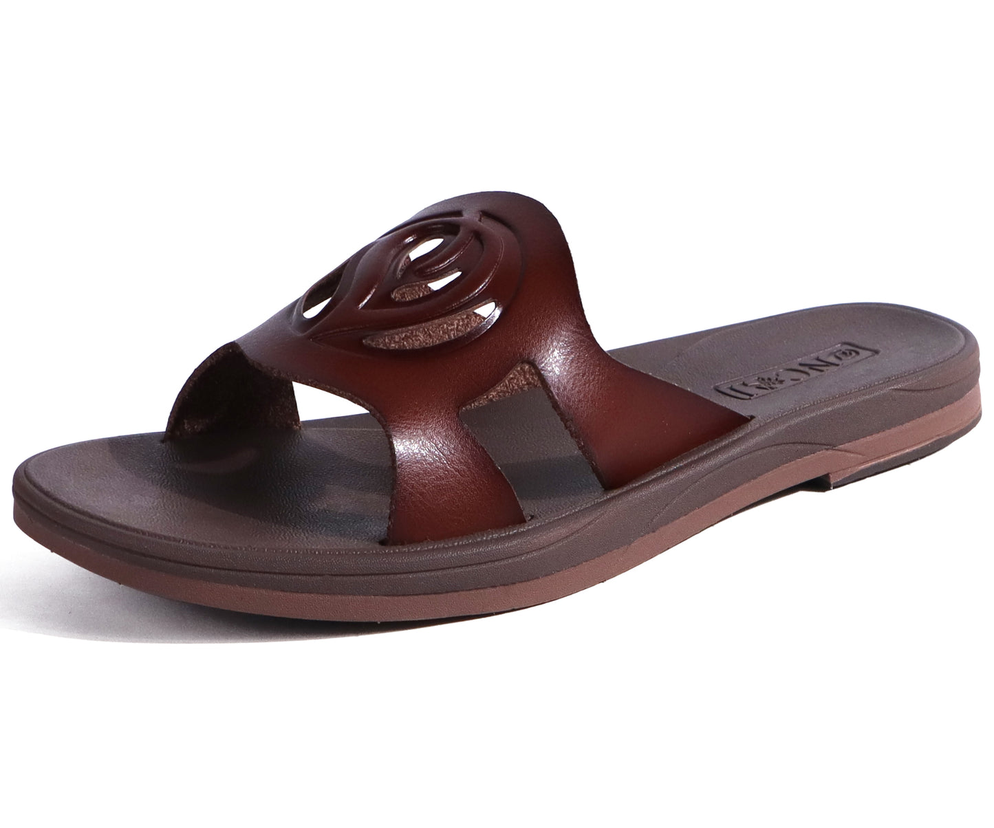 ONCAI Women's Flat Sandals Fashion Square Open Toe Slide Dressy Sandals for Woman Soft Cushion Vegan Comfortable Summer Slip On Casual Walking Outdoor Rubber Sole(US Size 6-11)