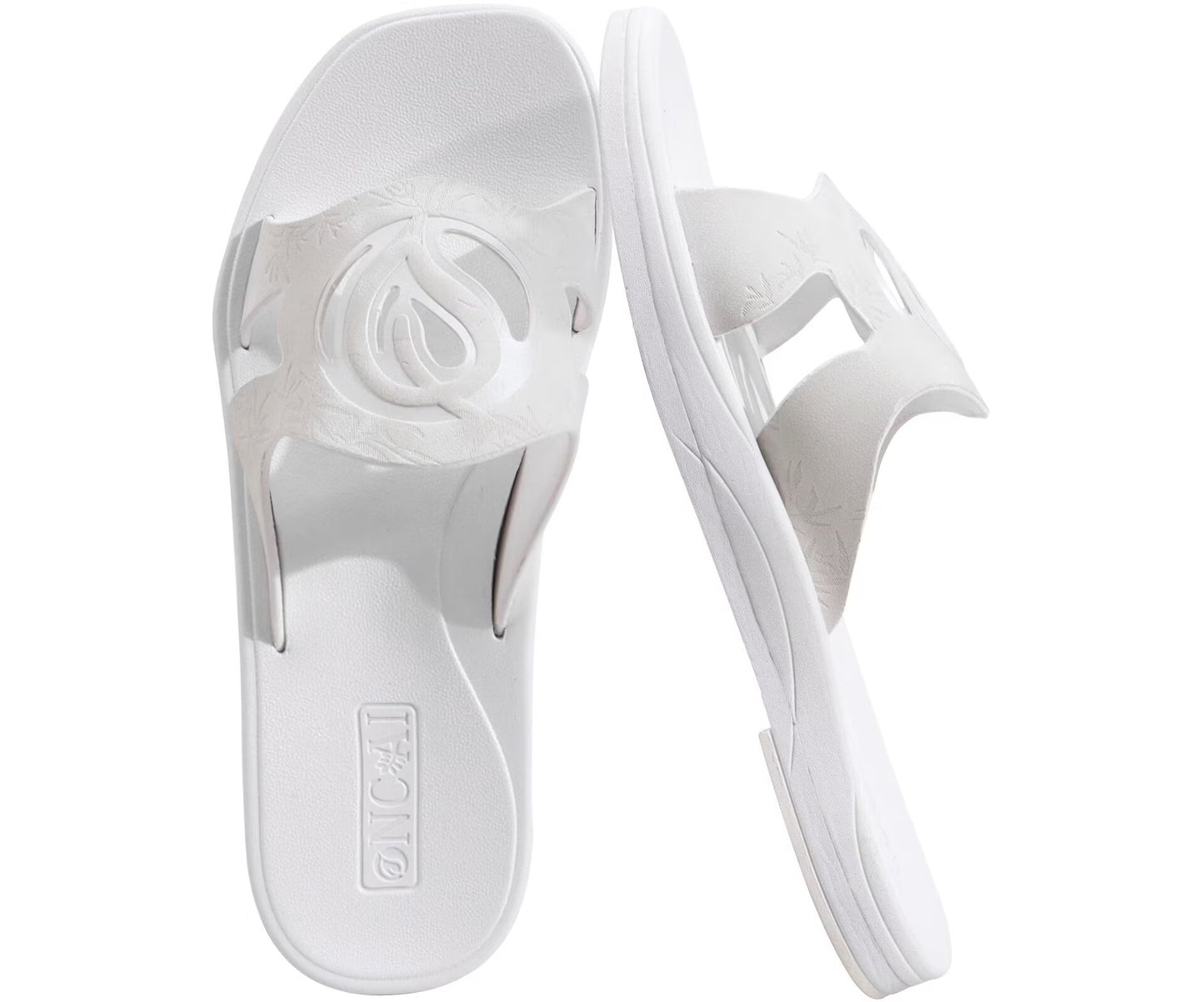 ONCAI Women's Flat Sandals Fashion Summer Dressy Sandals Casual Beach Flat Sandal For Woman Square Toe Comfortable Cushion Footbed Slip On Ladies Slides Women Size 6-11