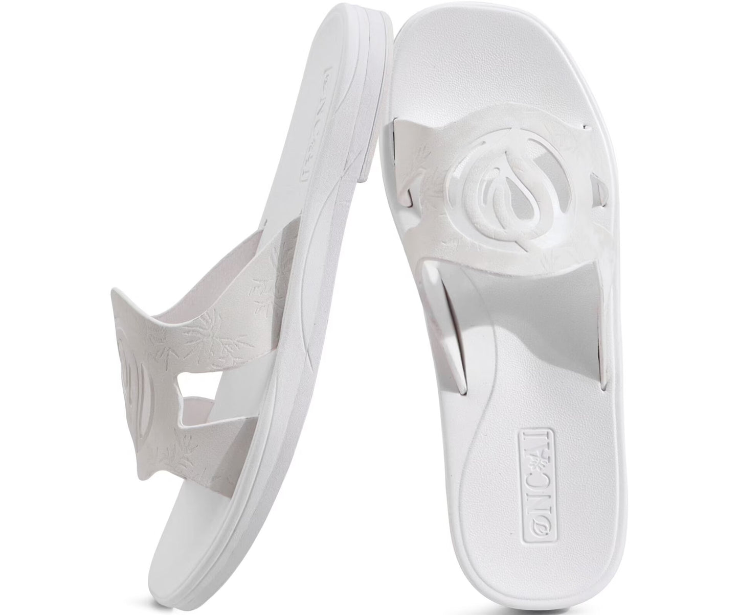 ONCAI Women's Flat Sandals Fashion Summer Dressy Sandals Casual Beach Flat Sandal For Woman Square Toe Comfortable Cushion Footbed Slip On Ladies Slides Women Size 6-11