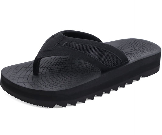 ONCAI Men's Flip Flops with Arch Support Orthotic Cushion Recovery Walking Slide Sandals for Men with Platform Summer Comfortable Soft Thong Sandals Slip on Rubber Soles Size 7-15 US