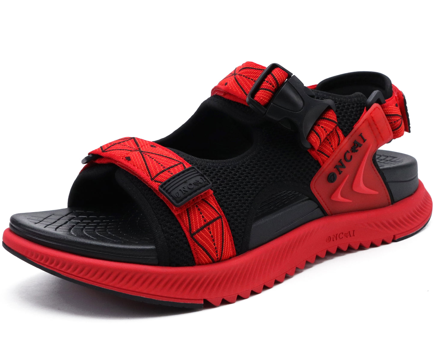 Hiking Sandals for Men,Arch Support Man Walking Sandals,Breathable Mesh Beach Sandalias and Orthopedic Recovery Sports Slides with Adjustable Strap