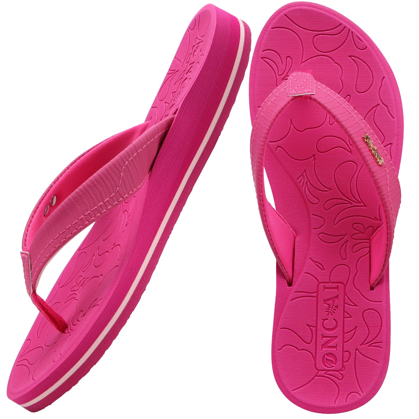 Flip Flops For Women Yoga Mat Comfortable Beach Thong Sandals With Arch Support