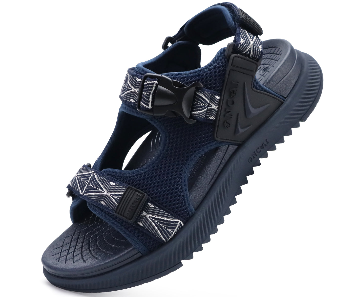 Hiking Sandals for Men,Arch Support Man Walking Sandals,Breathable Mesh Beach Sandalias and Orthopedic Recovery Sports Slides with Adjustable Strap