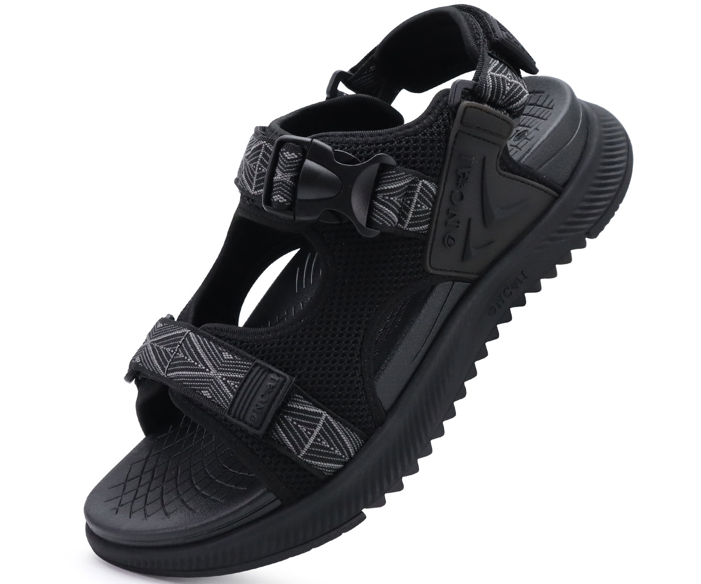 Hiking Sandals for Men,Arch Support Man Walking Sandals,Breathable Mesh Beach Sandalias and Orthopedic Recovery Sports Slides with Adjustable Strap