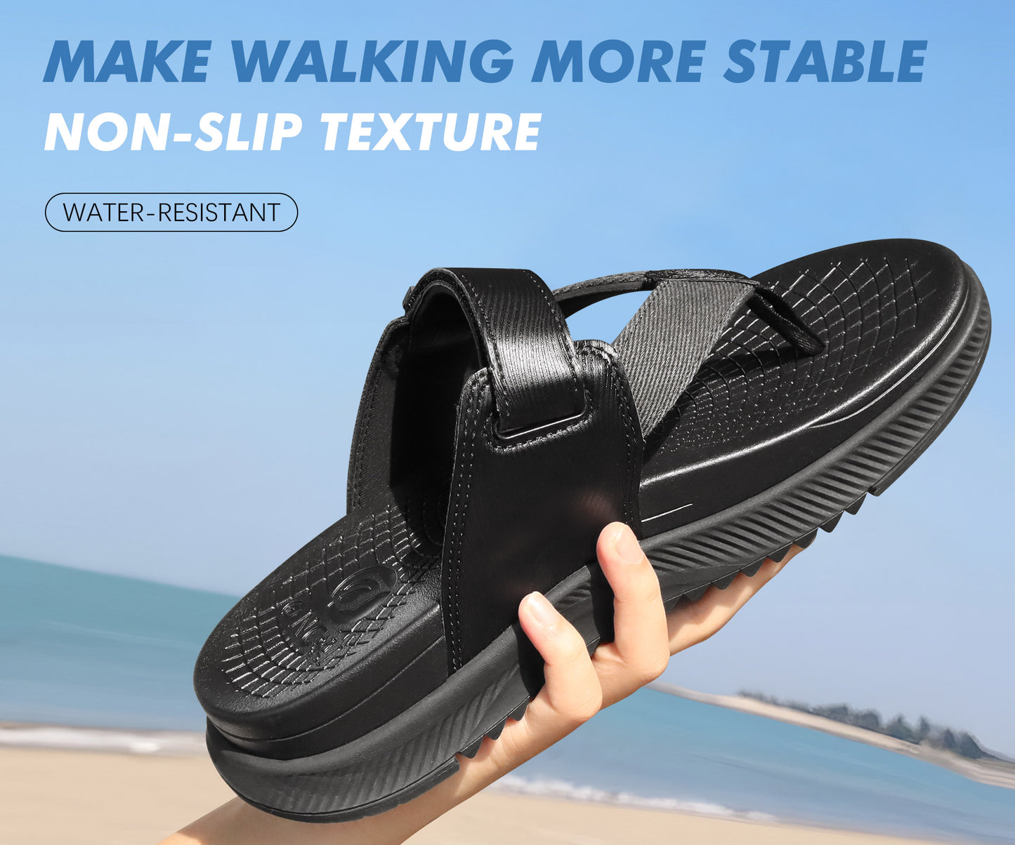 Mens Orthopedic Flip Flops Men's Walking Sandals with Arch Support Sport Recovery Sandal for Man