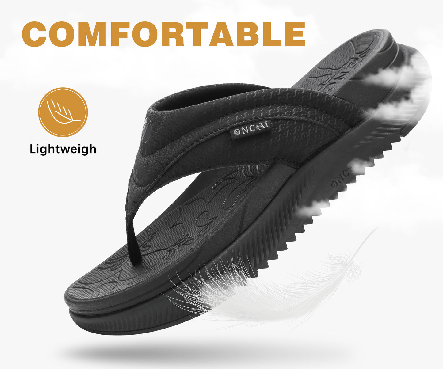 Women's Orthotic Cushion Flip Flops Recovery Walking Sandals for Women with Arch Support Summer Comfortable Slip On Flip Flops for Womans