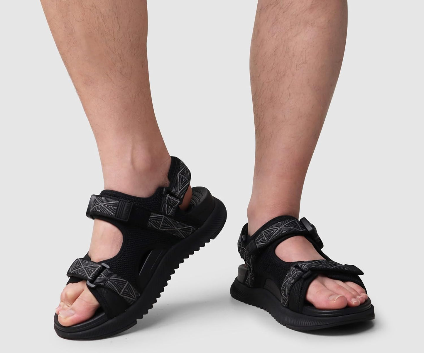 Hiking Sandals for Men,Arch Support Man Walking Sandals,Breathable Mesh Beach Sandalias and Orthopedic Recovery Sports Slides with Adjustable Strap