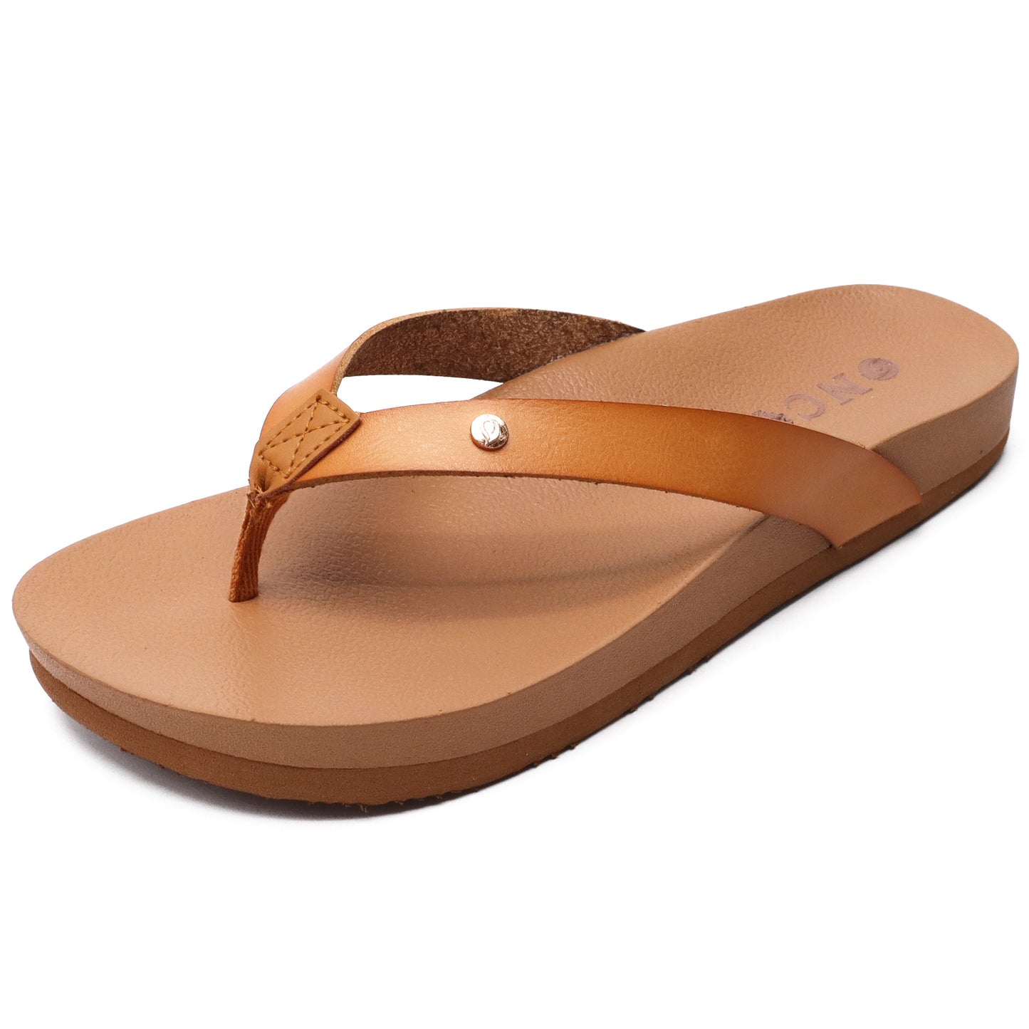 Womens Flip Flops For Women Comfortable Leather Strap Yoga Mat Non-Slip Women's Thong Sandal Casual Summer Beach Slippers With Arch Support