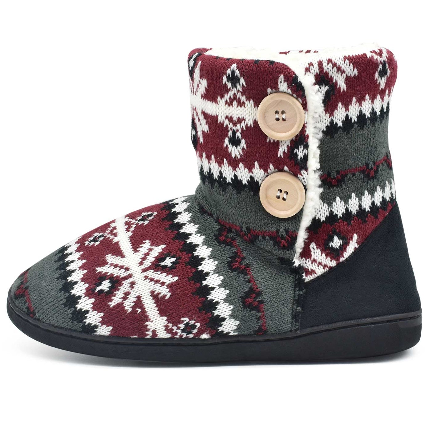 Women's Slippers Comfort Knit Boots Winter Warm Outdoor Indoor Shoes