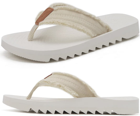 ONCAI Mens Orthopedic Flip Flops Beach Orthotic Sandals Comfortable Sport Recovery Cushion Plantar Fasciitis Sandal Size 7-15