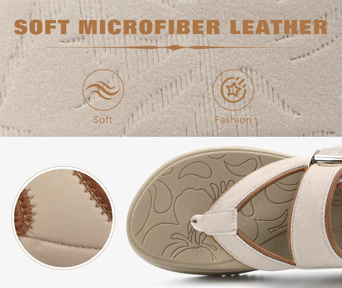 ONCAI Women¡¯s Platform Flip Flops with Arch Support Summer Beach Dressy Trendy Walking Sandals and Thick Outdoor Rubber Soles Size 6-12