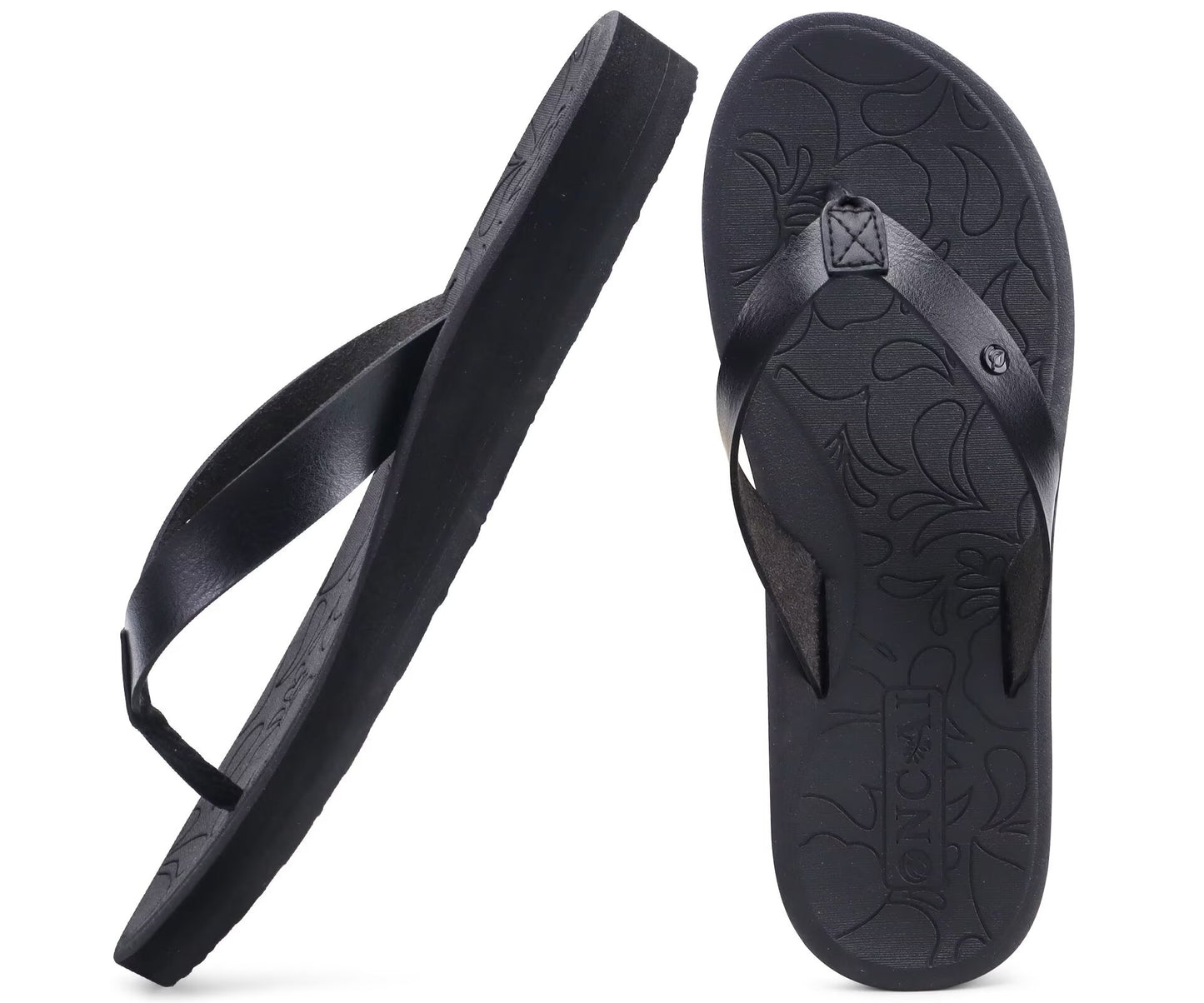 ONCAI Women's Flip Flops with Rhinestone, Arch Support Yoga Mat Comfort Walking Summer Beach Thong Sandals with Orthopedic Plantar Fasciitis Rubber Soles