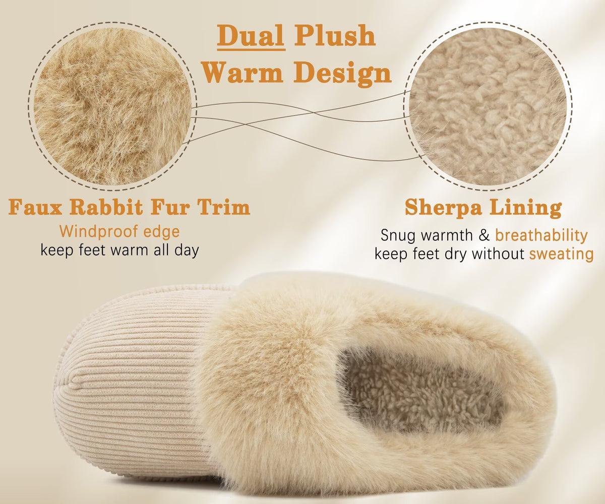 ONCAI Slippers for Women Memory Foam Platform Indoor House Shoes