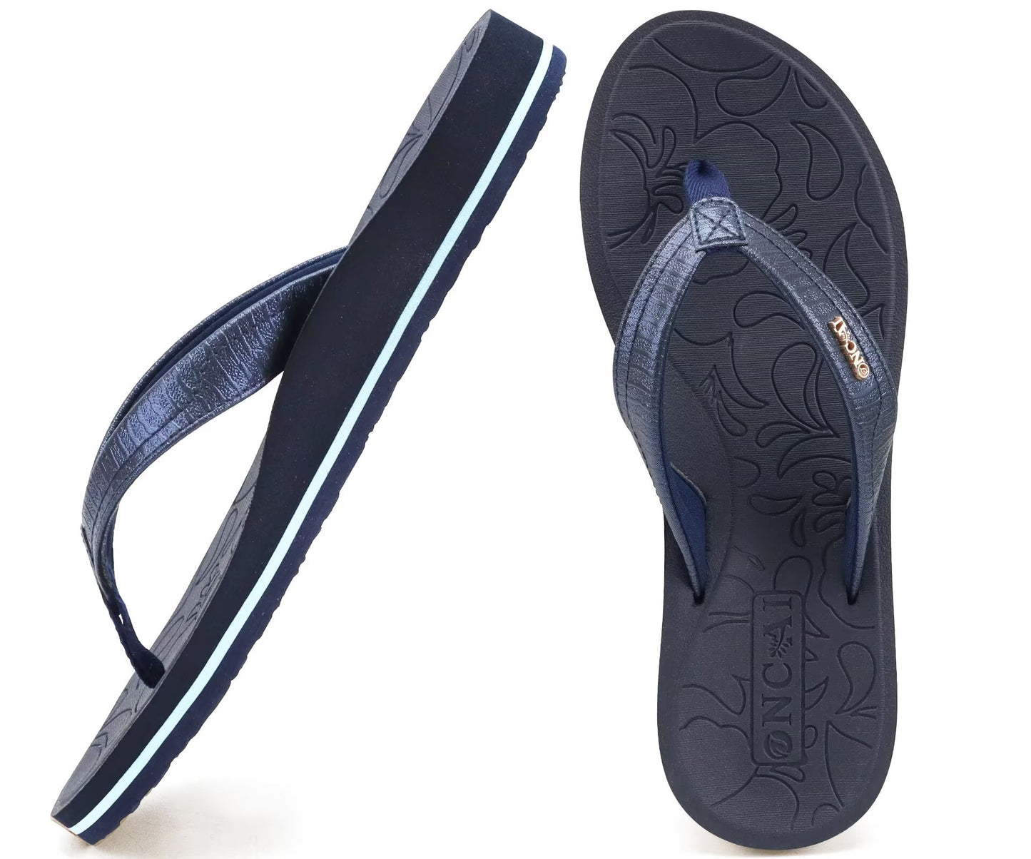 ONCAI Women's Flip Flops Comfortable Summer Beach Thong Sandals for Women with Cushion Walking Arch Support Yoga Mat Indoor Outdoor Soles