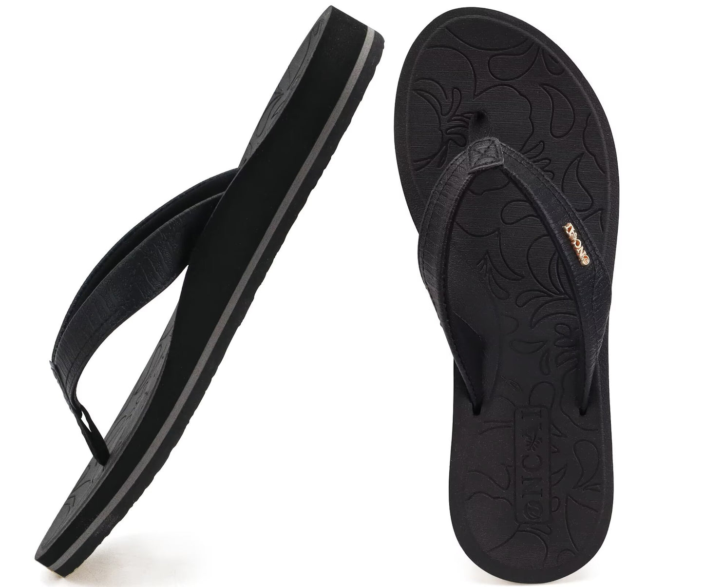 ONCAI Women's Flip Flops Comfortable Summer Beach Thong Sandals for Women 2025 with Cushion Walking Arch Support Yoga Mat Indoor Outdoor Soles