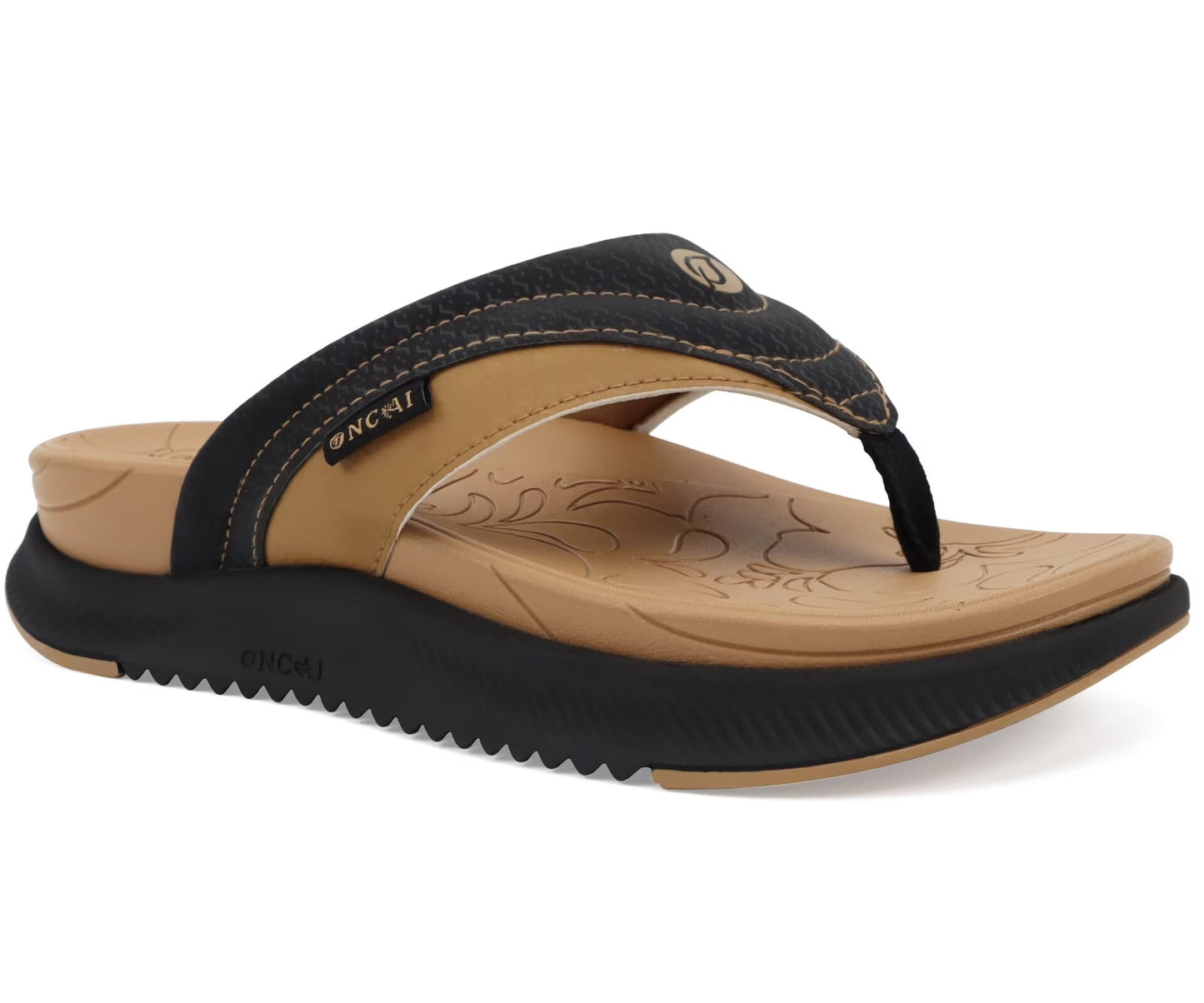 ONCAI Women's Orthotic Flip Flops Recovery Walking Sandals for Women with Arch Support for Plantar Fasciitis Summer Comfortable Cushion Platform Slip-On Indoor Outdoor Size 6-12