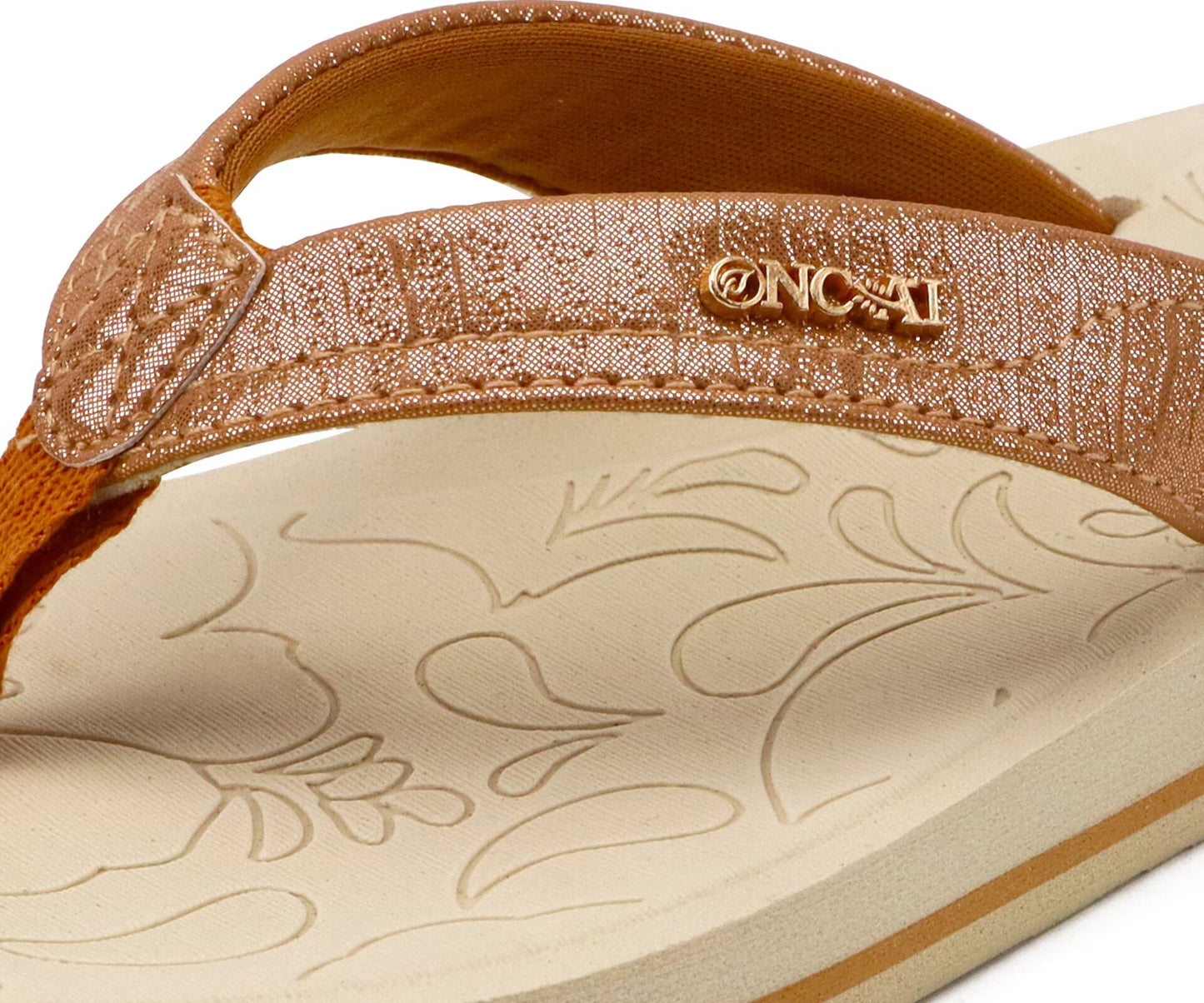 ONCAI Women's Flip Flops Comfortable Summer Beach Thong Sandals for Women with Cushion Walking Arch Support Yoga Mat Indoor Outdoor Soles